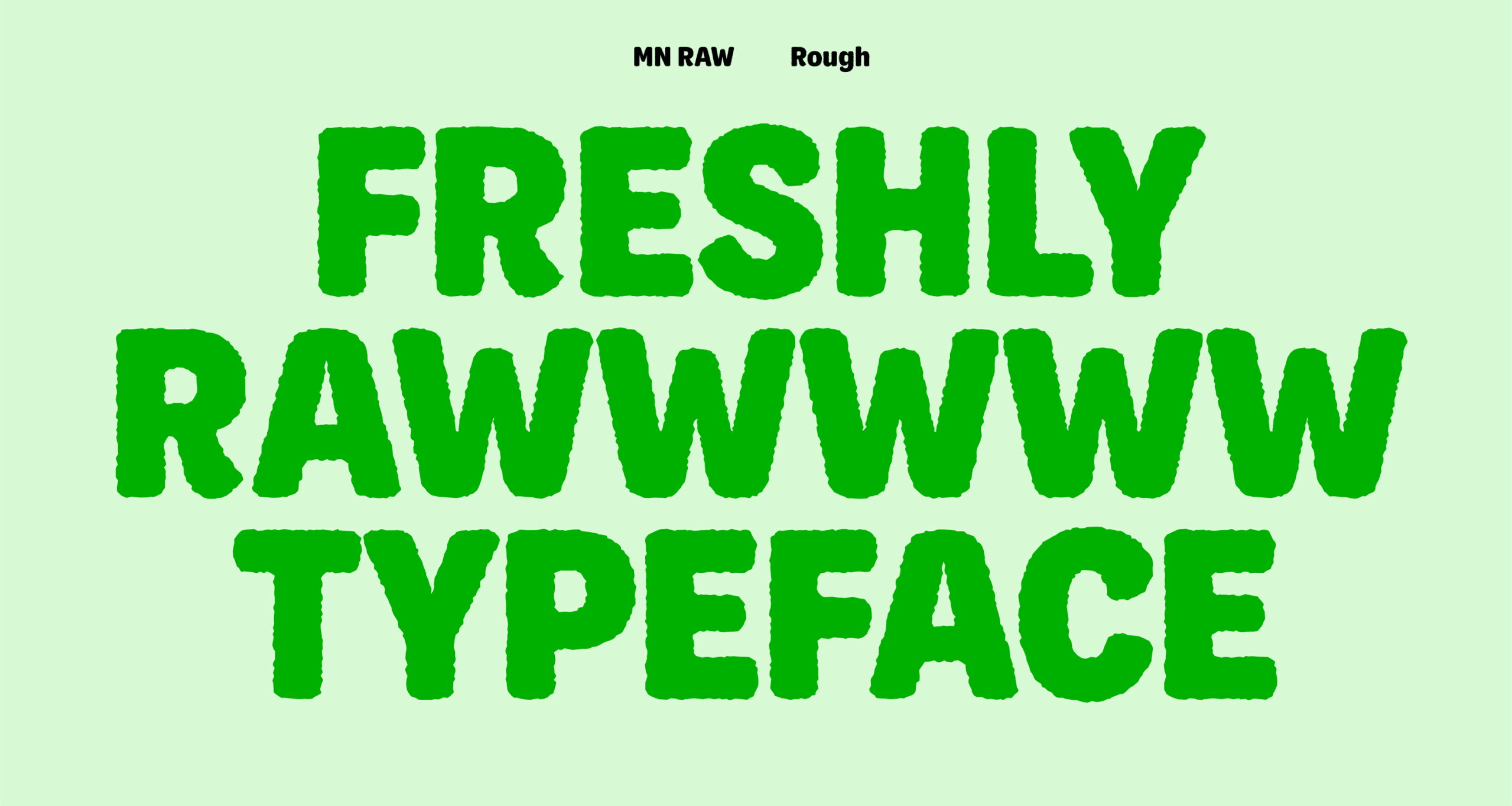 Bold typographic layout emphasizing the delicious and raw product qualities for HiRaw.