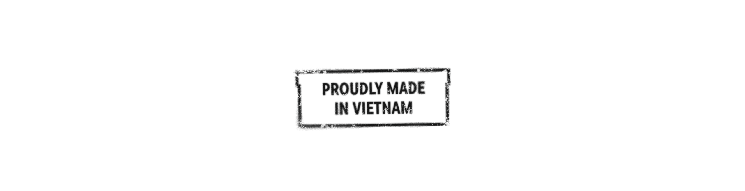 Minimalist label graphic featuring the proud "Made in Vietnam" heritage text for Biti's Hunter.
